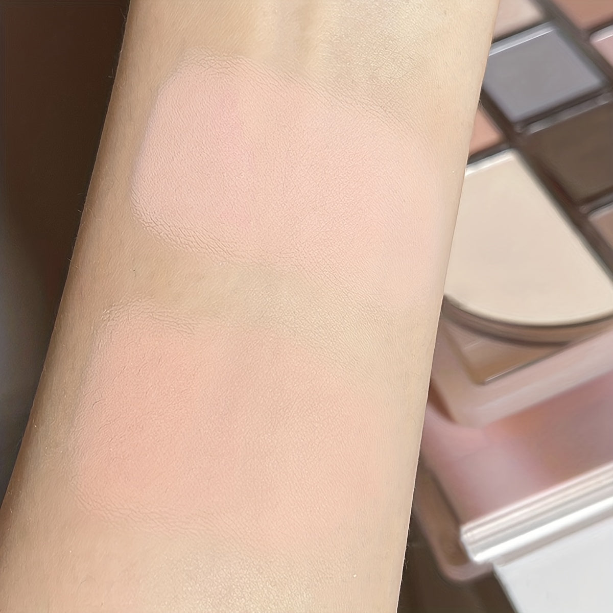 Matte Shimmer Finish Eyeshadow Palette in Cement Grey Brown Nude Earth