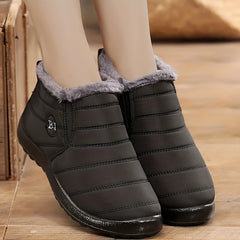 Women's Winter Snow Boots Warm Velvet Slip On Waterproof Shoes