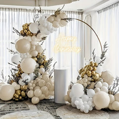128pcs Golden Balloon Arch Garland Party Decorations