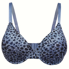 Leopard Print Molded Cup Padded Bra