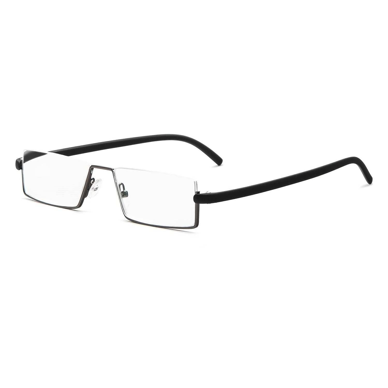 Half Frame Reading Glasses For Men Women Lightweight Metal Readers
