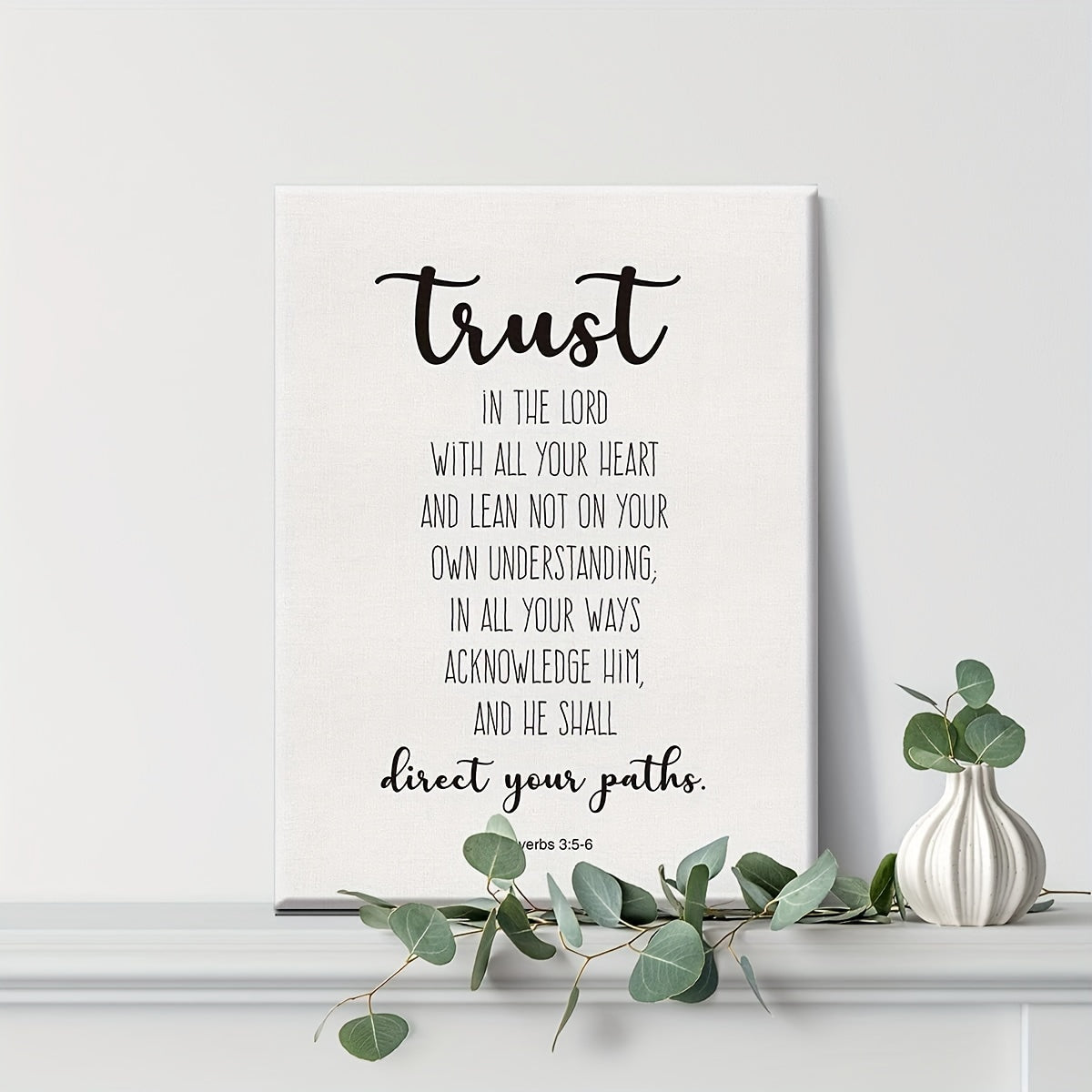 Proverbs 3:5-6 Trust In The Lord Canvas Art