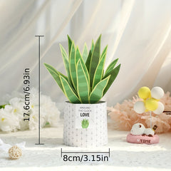 3D Pop Up Card Snake Plant Birthday Thank You Valentine's All Occasion