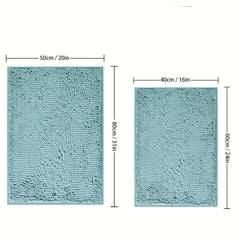 Soft Chenille Bath Rug Non Slip Quick Dry Shower Carpet Bathroom Accessory