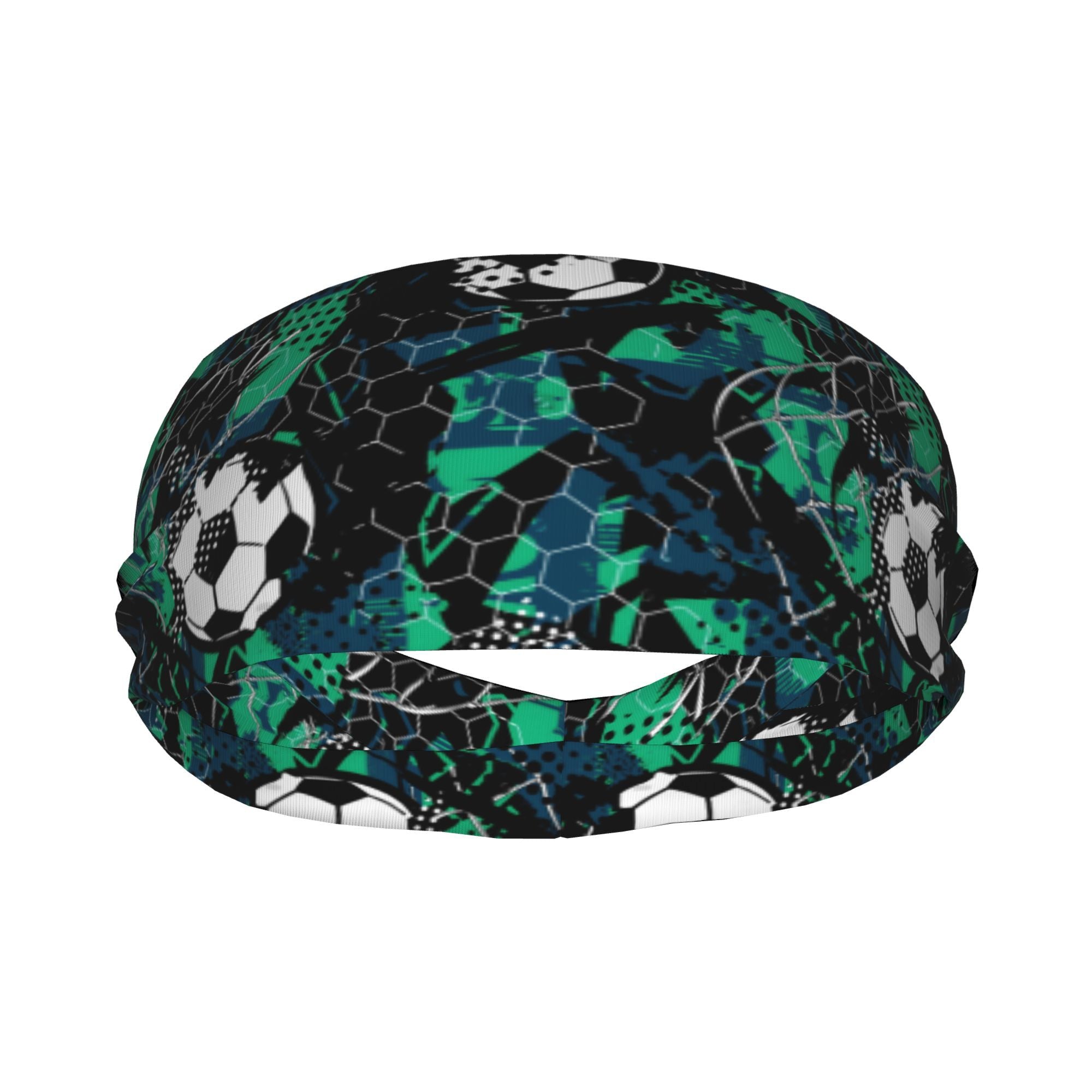 Unisex Sports Headband Soccer Ball Sweat Wicking Polyester & Spandex