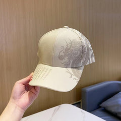 Chinese Dragon Baseball Cap Men Women Summer Sunshade Hat