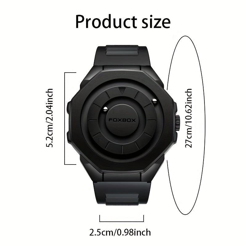 Foxbox Retro Magnetic Watch Unisex Stainless Steel Case & Band
