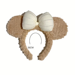 Cute Bowknot Bear Ears Headband for Baby Girl
