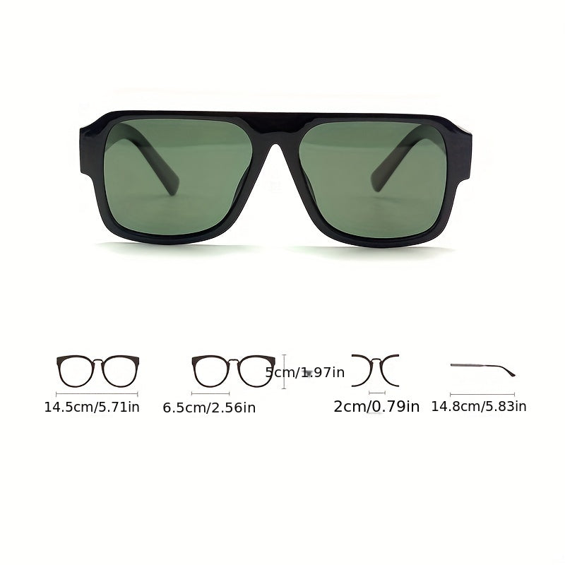 Men's Polarized Sunglasses Large Frame UV400 Lenses with Case