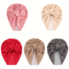 Kids Imitated Cashmere Square Bow Hat