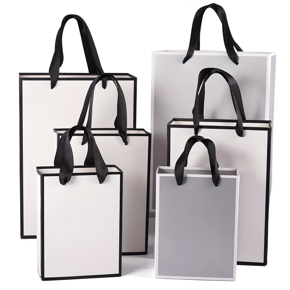 10pcs Gift Bag Rectangle Paper Bags With Handles For Gift Bags Shopping Bags