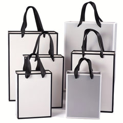 10pcs Gift Bag Rectangle Paper Bags With Handles For Gift Bags Shopping Bags