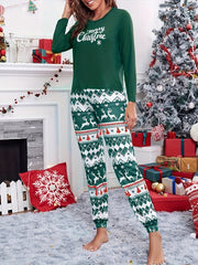 Christmas Pattern Print Lounge Set Women's Loungewear & Sleepwear