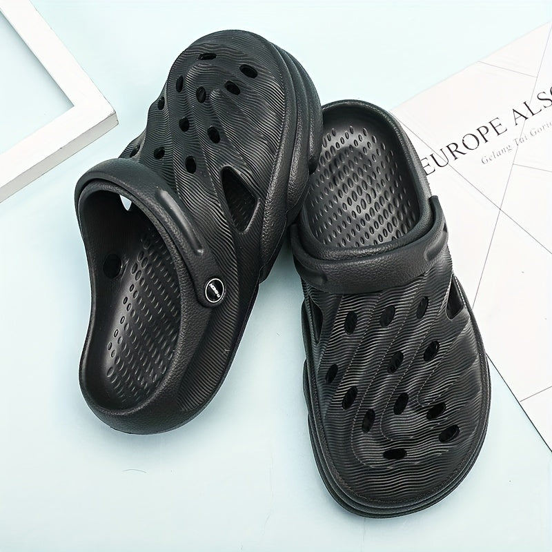 Men's Lightweight Comfy Clogs Hollow Out Non Slip Garden Shoes