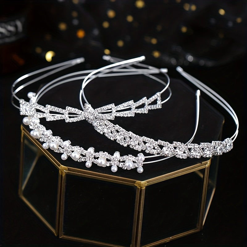 Sparkling Rhinestone Headband for Party Performance - Girls Gift