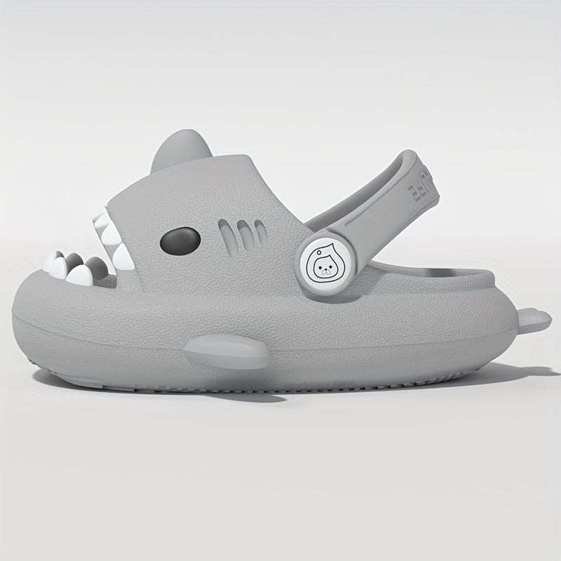 Girls Cartoon Shark House Shoes Indoor Slippers Lightweight Anti Slip Sandals