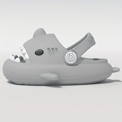 Girls Cartoon Shark House Shoes Indoor Slippers Lightweight Anti Slip Sandals