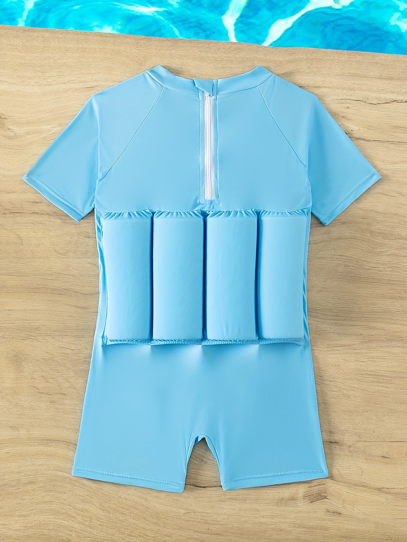 Boy's Sun Protection Swimsuit Cartoon Graphic One-piece Buoyancy Swimwear