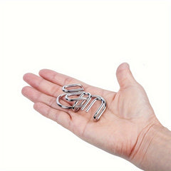 16pcs Metal Wire Puzzle Unlocking Interlocking Game Magic Toy
