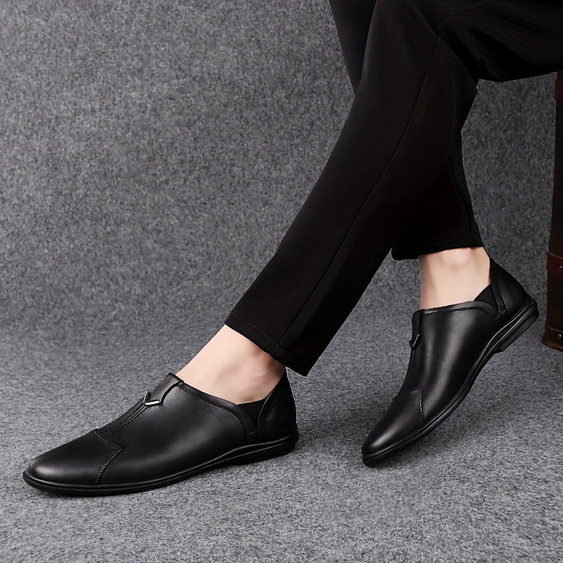 Men's Leather Slip On Casual Shoes