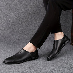 Men's Leather Slip On Casual Shoes