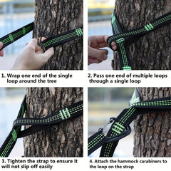2pcs Hammock Straps Camping Tree Straps Set 198 12 Cm Long