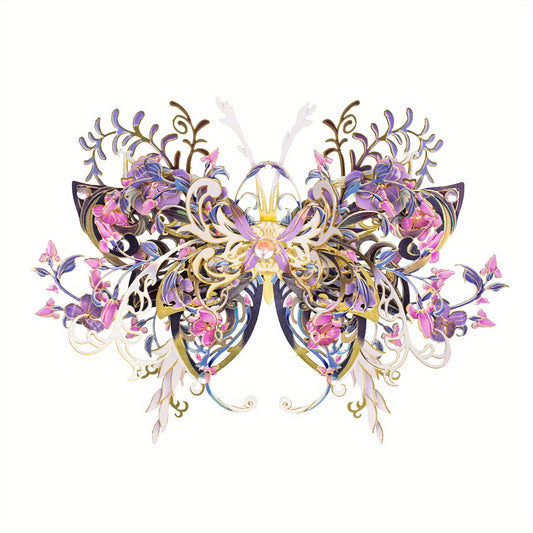 3D Butterfly Love Flower Metal Puzzle Assembly Toy DIY Gift For Girlfriend