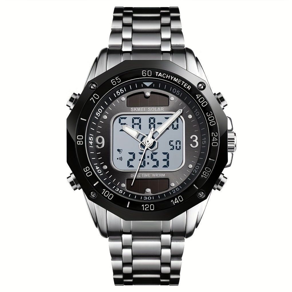 Waterproof Military Watch Stainless Steel Band Analog Sports Quartz