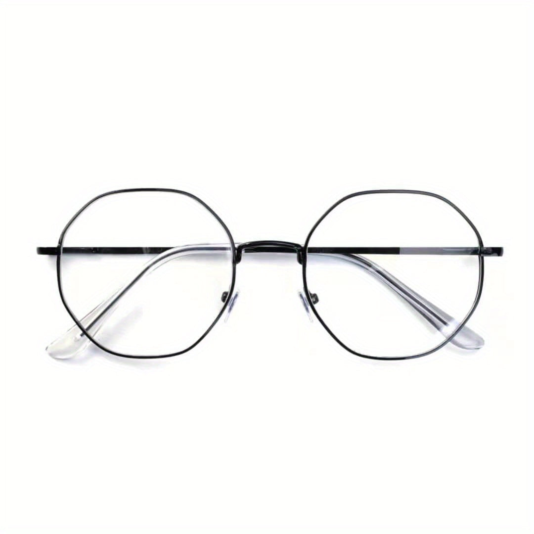 Polygon Anti Light Glasses Metal Frame