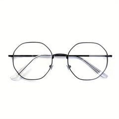 Polygon Anti Light Glasses Metal Frame