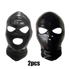 Faux Leather Halloween Mask Breathable Stretchy Accessory Cosplay Stage Parties