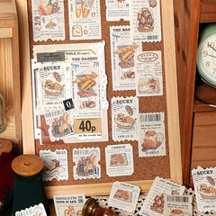 30pcs Vintage DIY Stickers Frame Notebooks Collage Decor