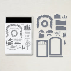 Christmas Tree Animals Clear Stamp & Die Set for Card Making DIY Scrapbooking