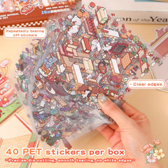DIY House Stickers Kit - 61 Style 3D Scenes for Journals and Toys