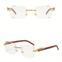 European Style Sunglasses with Marine Lens and Leopard Design