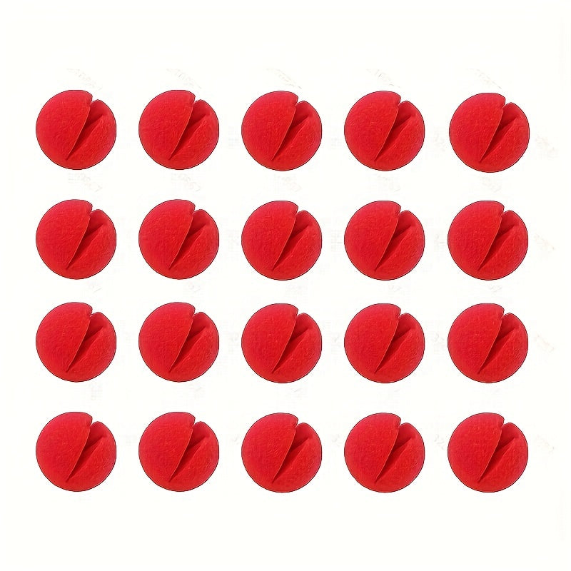 20PCS Red Circus Clown Nose Christmas Costume Party Cosplay Halloween Decor