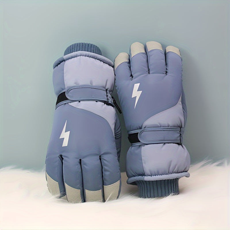 Warm Ski Gloves for Couples Touch Screen Outdoor Weather Gloves
