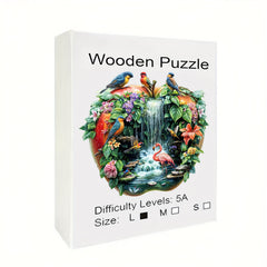 Wooden Puzzle Bird World Animal Shape Jigsaw High Difficulty Brain Teaser