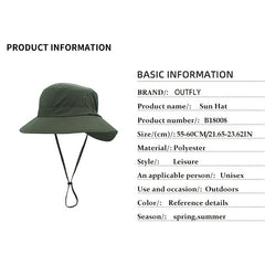 Summer Outdoor Sunscreen Fisherman Hat UPF50