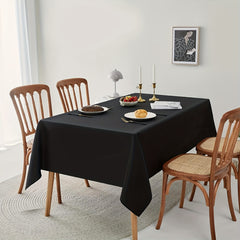 Polyester Table Cloth Stain Resistant Waterproof Table Cover Rectangle