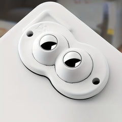 4pcs Self Adhesive Swivel Caster Wheels Stainless Steel Mini Casters