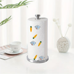 Standing Paper Towel Holder with Weighted Base for Kitchen Bathroom