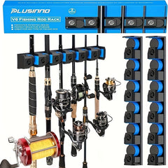 Vertical Fishing Rod Racks Wall Mounted Holders