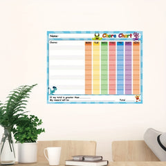 1Pc Self Discipline Schedule Wall Sticker for Students' Rooms
