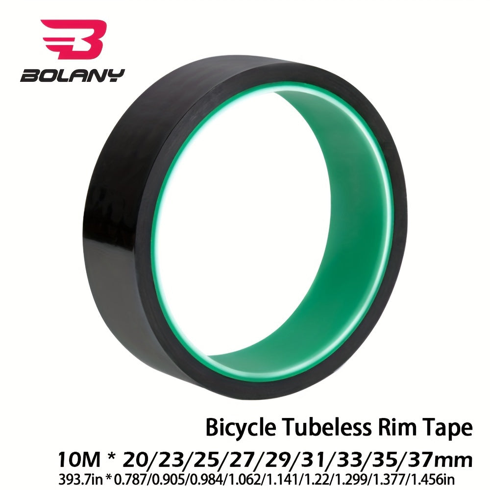 10M Bike Vacuum Tire Tape PET Leak-proof Air Ring Lining Wheel 20-37mm