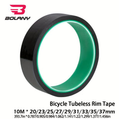 10M Bike Vacuum Tire Tape PET Leak-proof Air Ring Lining Wheel 20-37mm