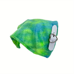 Y2K Embossed Triangle Scarf Gradient Headband Turban Bandana