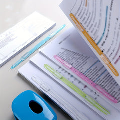 5pcs Book Clips File Clips Office Stationery File Punch Binding Clips