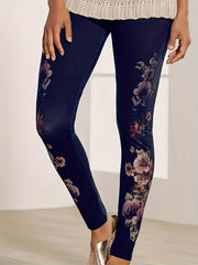 Floral Print High Rise Leggings