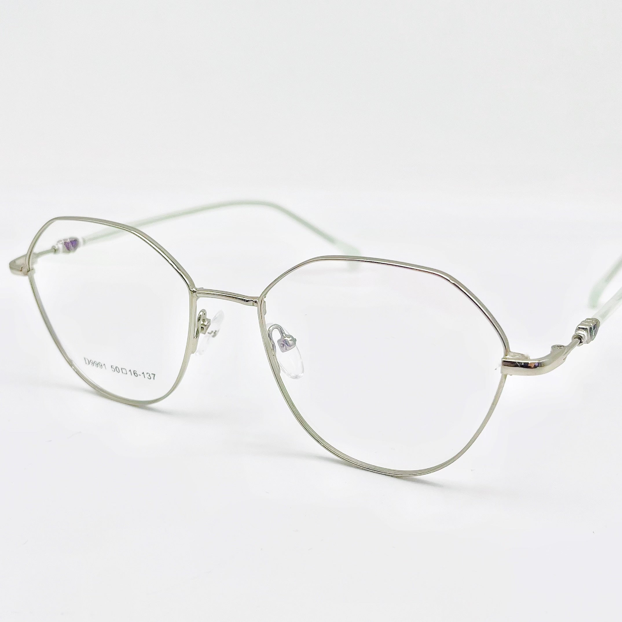 Retro Polygonal Frame Anti Light Glasses For Men Metal Frame